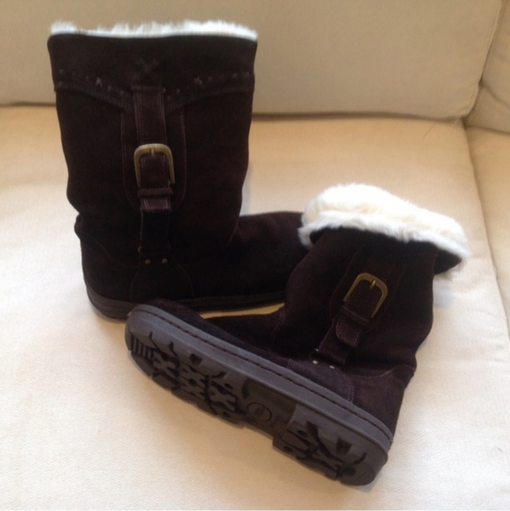 White Mountain Chocolate Brown Winter Boots
